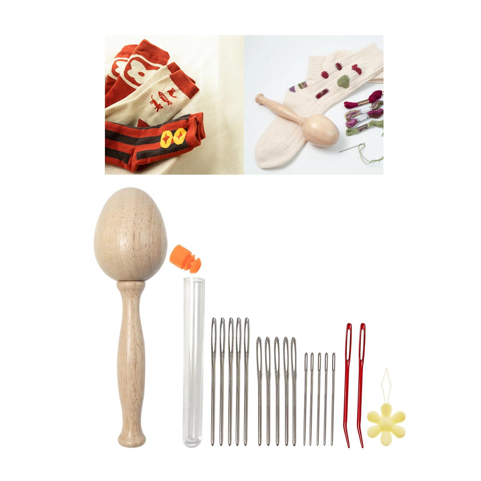 Embroidery Egg - Darning Egg Wood Darning Mushroom Hand