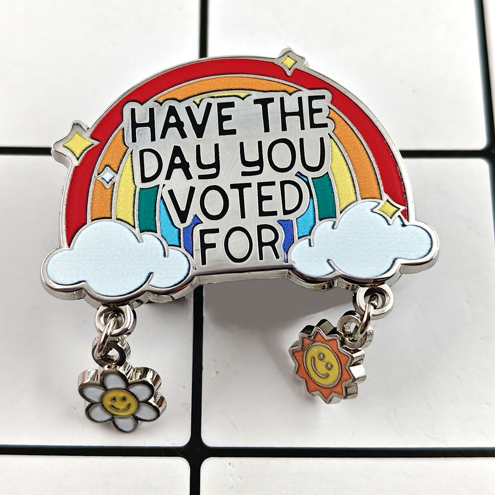 Embroidery Texture - Have The Day You Voted for