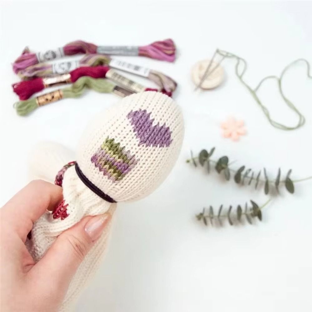 DIY Crafts Sock Darning Kit Eg - Embroidery Egg ulasan dan harga