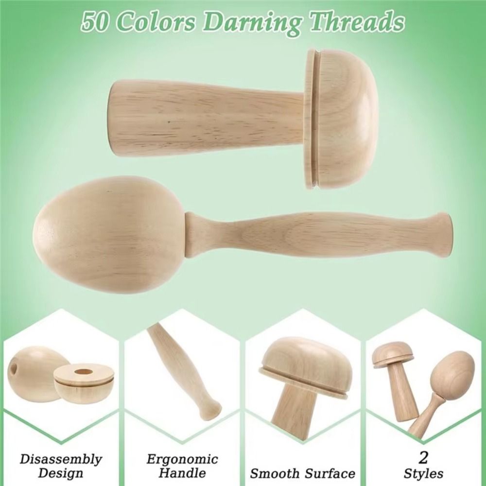 DIY Crafts Sock Darning Kit Eg - Embroidery Egg ulasan dan harga