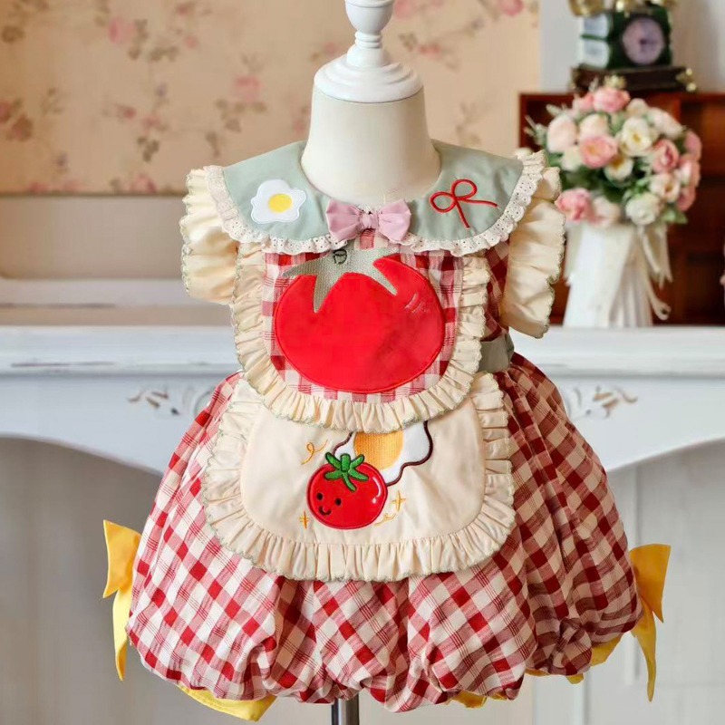 Cottagecore Kids Lolita Dress  - Embroidery Egg ulasan dan harga