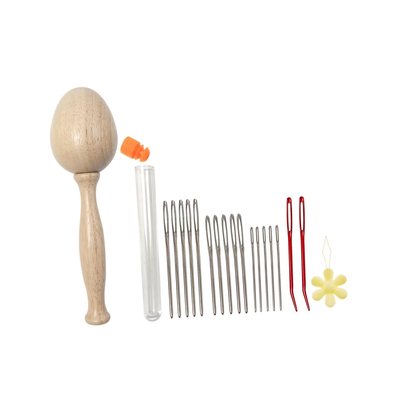 Darning Egg Wood Darning Mushr - Embroidery Egg ulasan dan harga