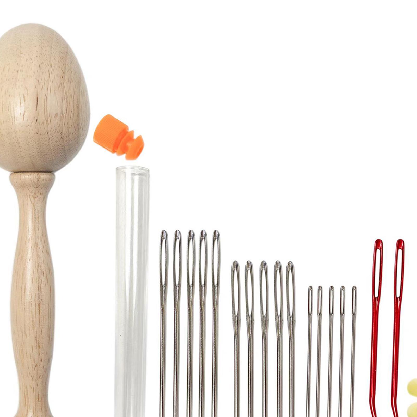 Darning Egg Wood Darning Mushr - Embroidery Egg ulasan dan harga