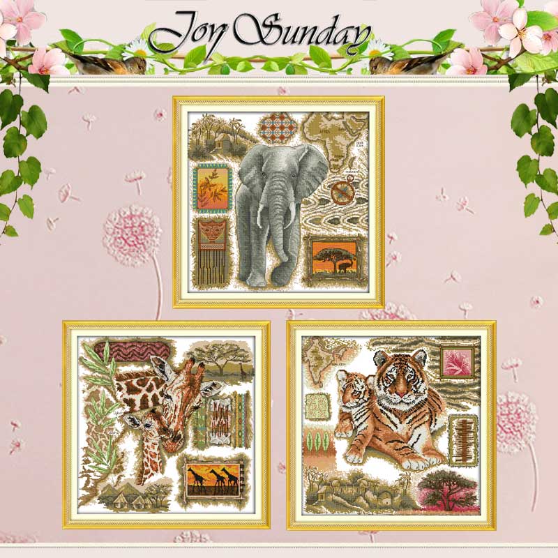 African Animals CountedCross S - Embroidery Kurta Men ulasan dan harga