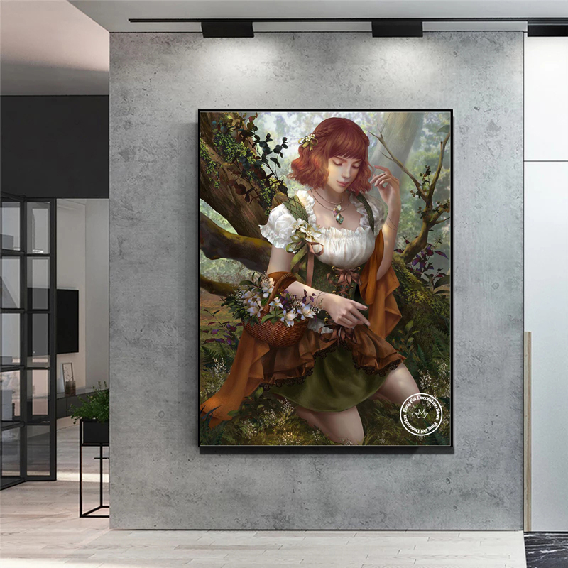 1PC frameless Hoanglap Artwork - Embroidery Artwork ulasan dan harga