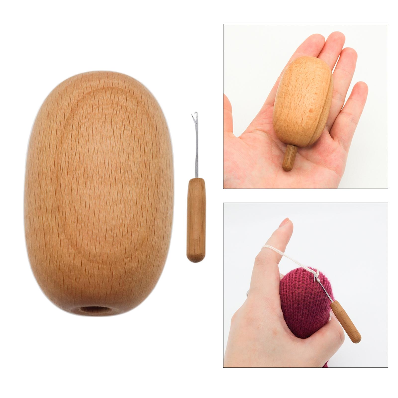 1x Darning Egg DIY with Needle - Embroidery Egg ulasan dan harga