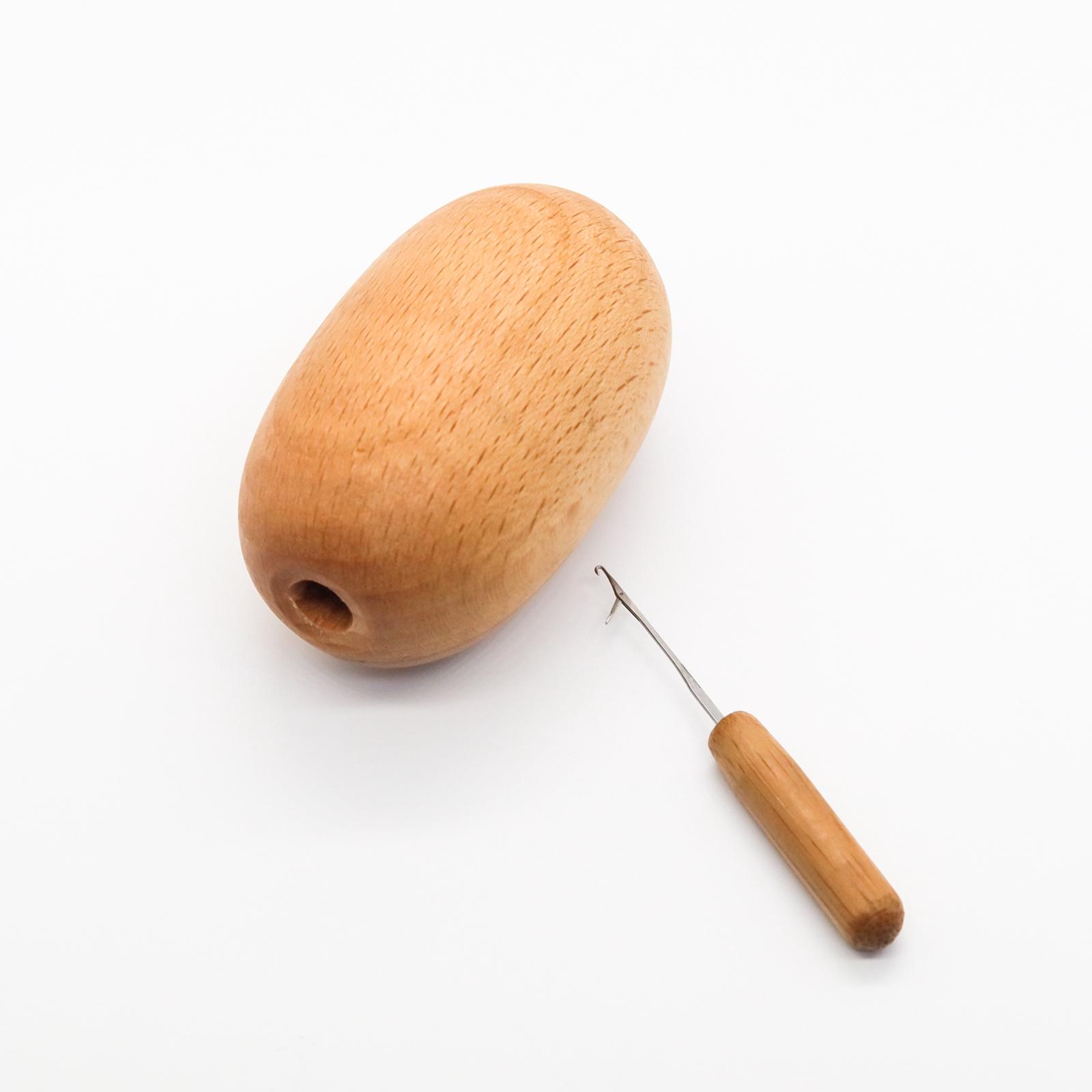 1x Darning Egg DIY with Needle - Embroidery Egg ulasan dan harga