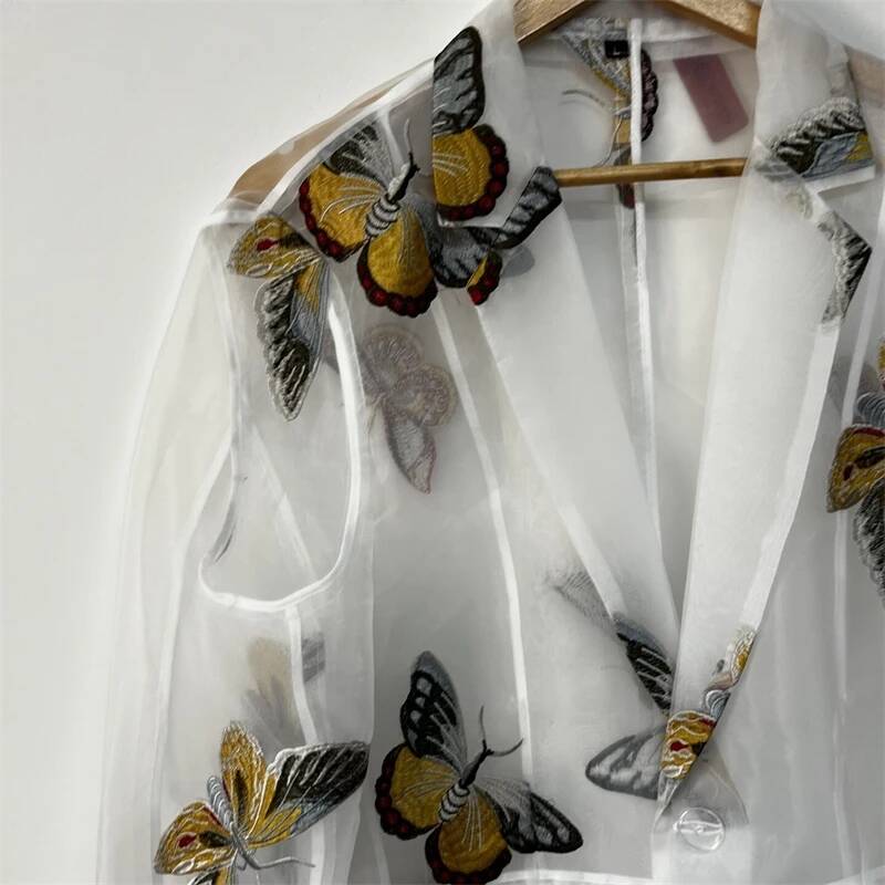 Personality Embroidery Organza - Embroidery Organza ulasan dan harga