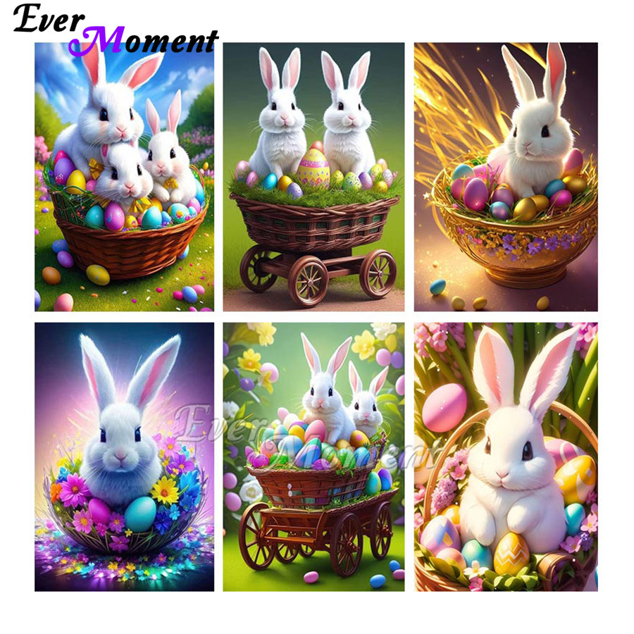Easter Bunny and Eggs Ever Mom - Embroidery Egg ulasan dan harga