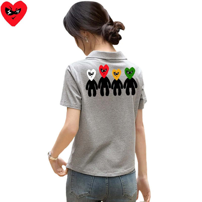Break Egg Women POLO Shirt Cot - Embroidery Egg ulasan dan harga