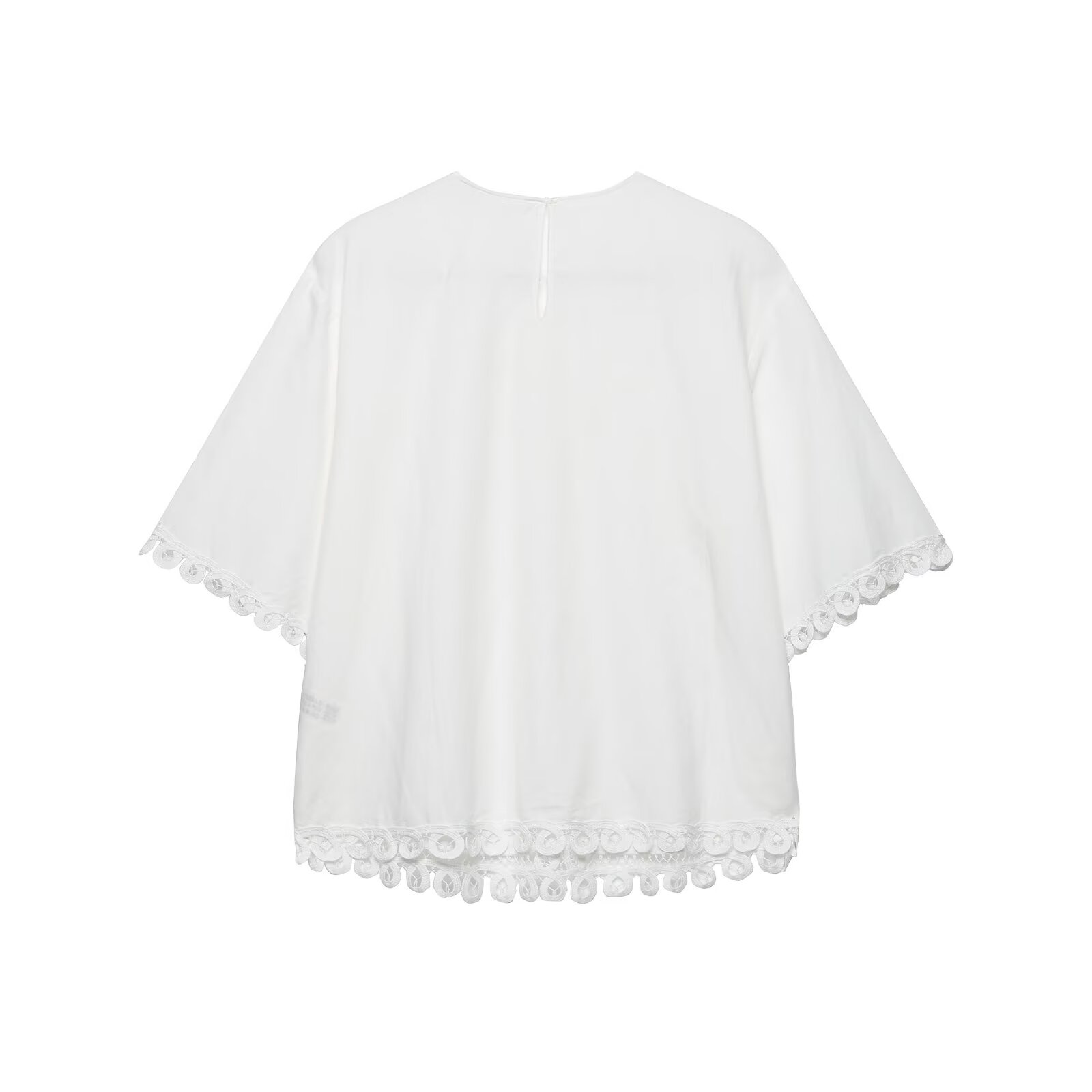 BSAY Women's White Hollow Embr - Embroidery Blouse ulasan dan harga