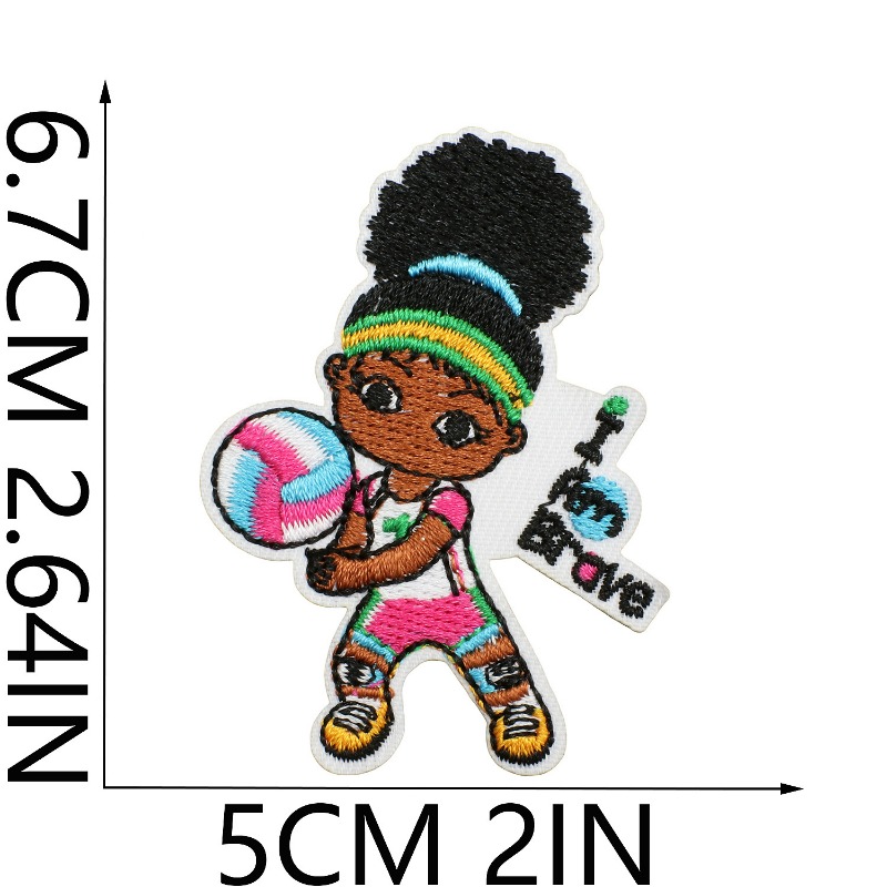 Cute Black Girl Baby Independe - Embroidery On Black Shirt ulasan dan harga