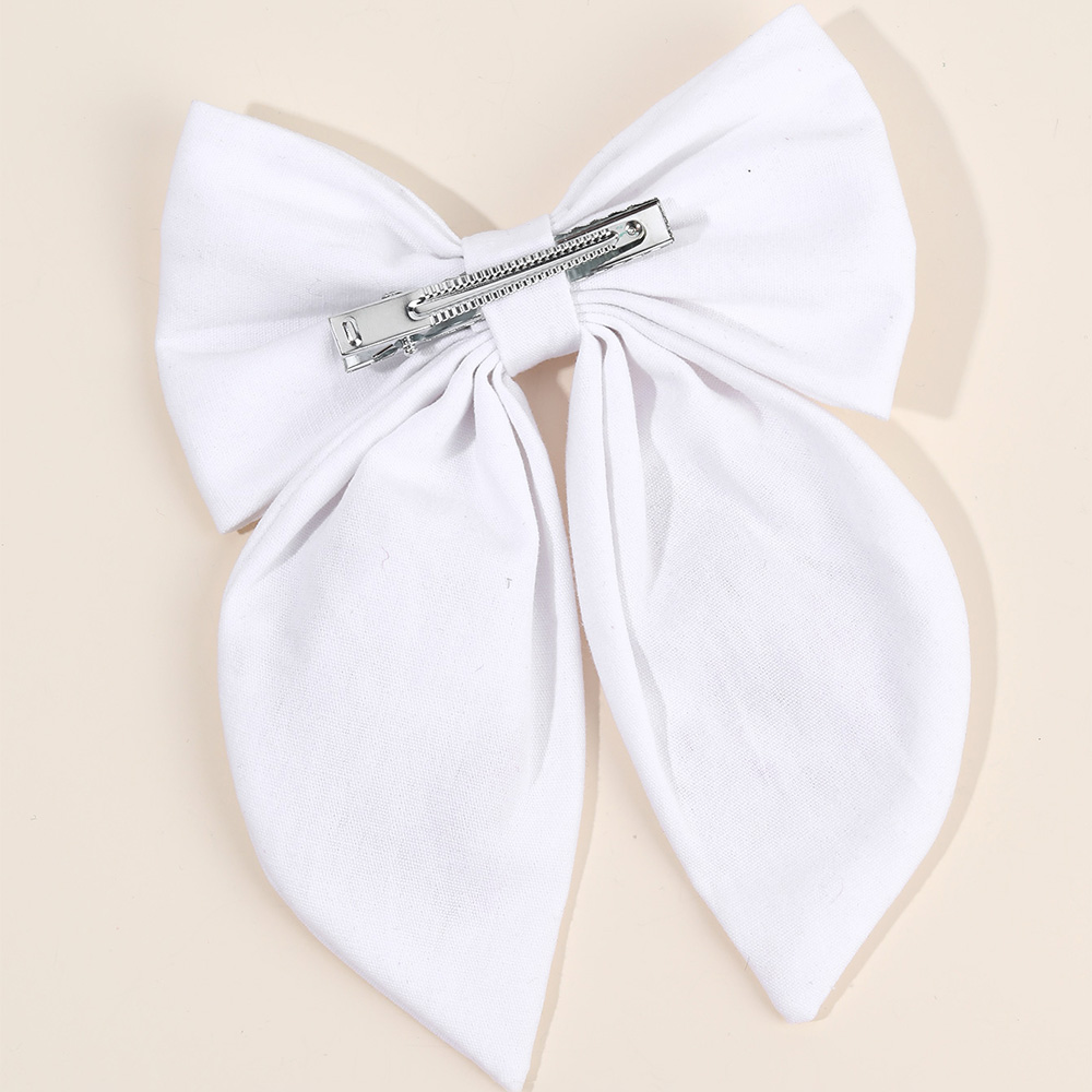 Rabbit Embroidery Bow Hair Cli - Embroidery Rabbit ulasan dan harga