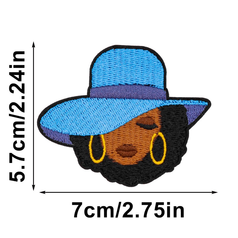 Black Girl Magic Cool Face Wom - Embroidery On Black Shirt ulasan dan harga