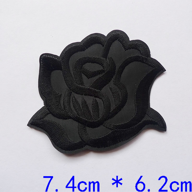 10 Pcs Black Butterfly Iron On - Embroidery On Black Shirt ulasan dan harga