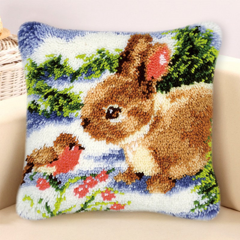 Rabbit Horse Latch Hook Kits S - Embroidery Rabbit ulasan dan harga