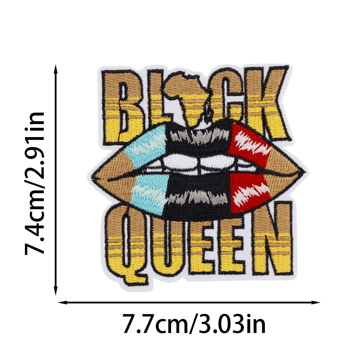 Cartoon Fashion Black Girl Wom - Embroidery On Black Shirt ulasan dan harga