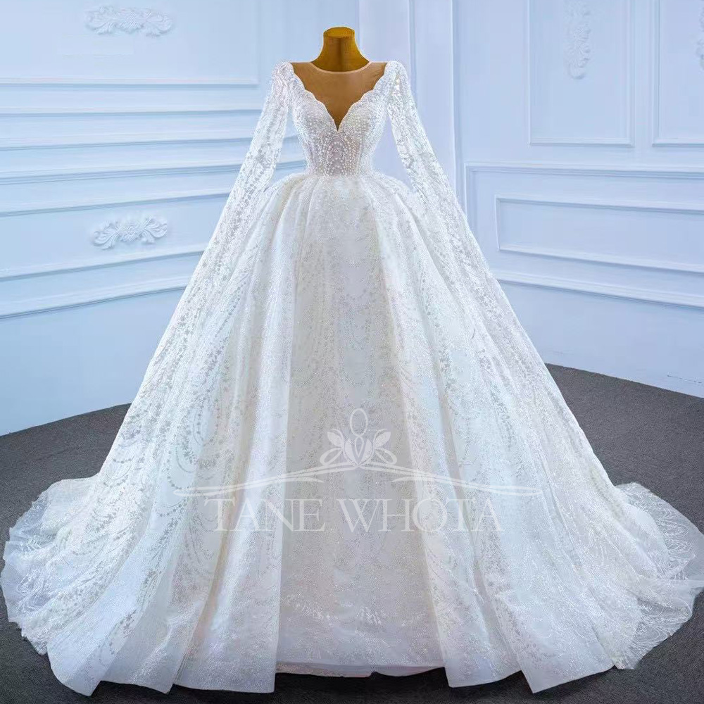 Vestido Casamento 2025 O-Neck  - Embroidery Organza ulasan dan harga