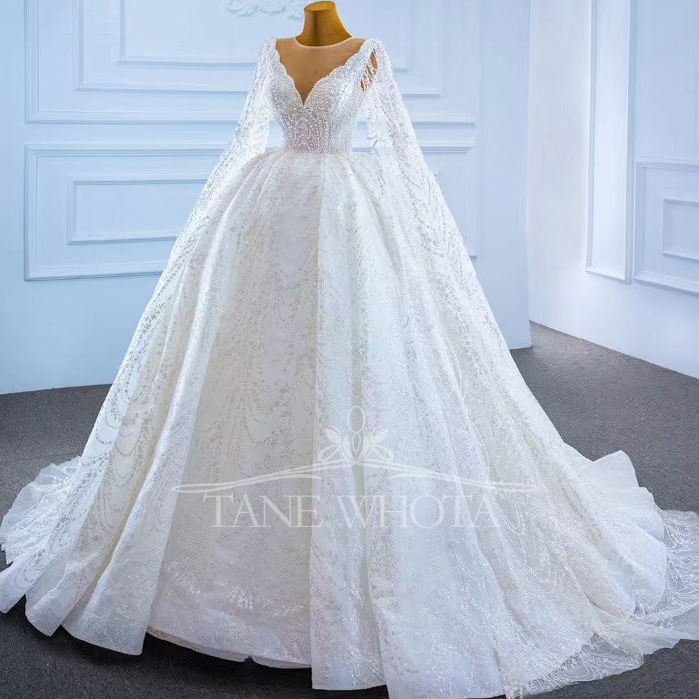 Vestido Casamento 2025 O-Neck  - Embroidery Organza ulasan dan harga