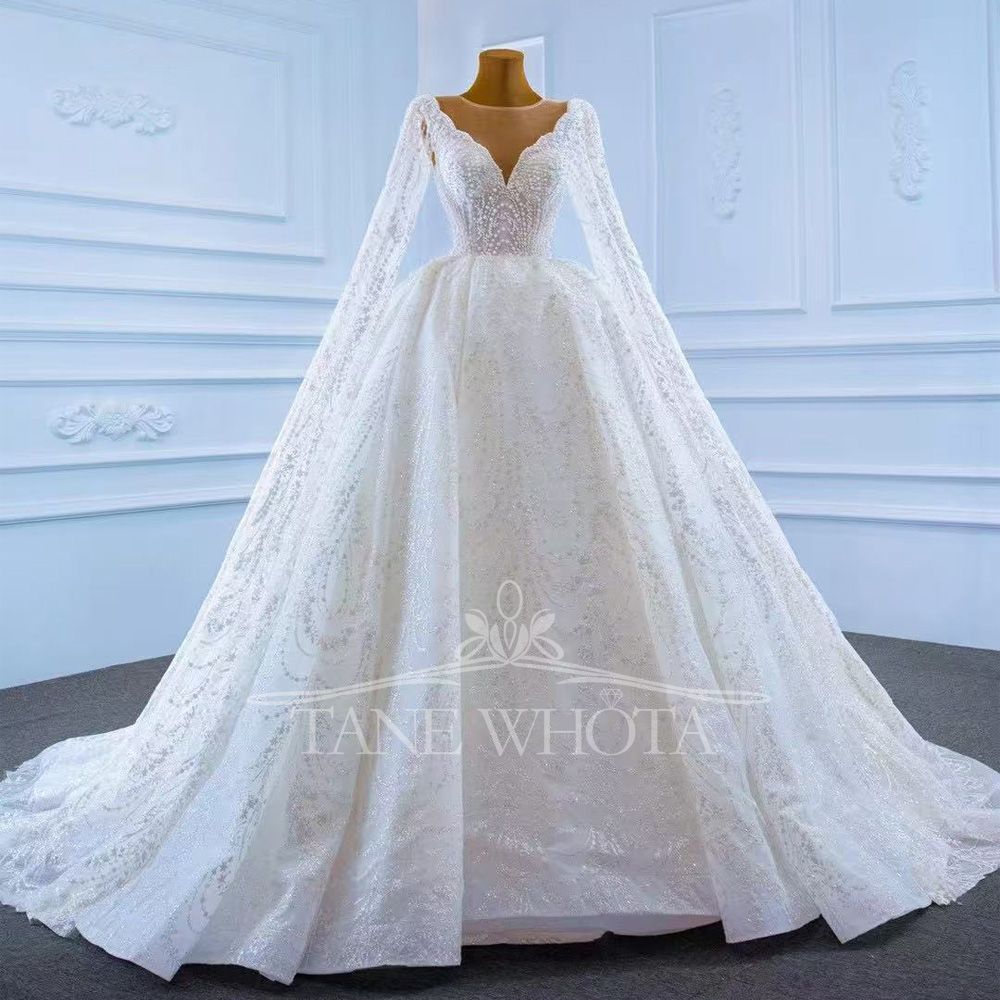 Vestido Casamento 2025 O-Neck  - Embroidery Organza ulasan dan harga