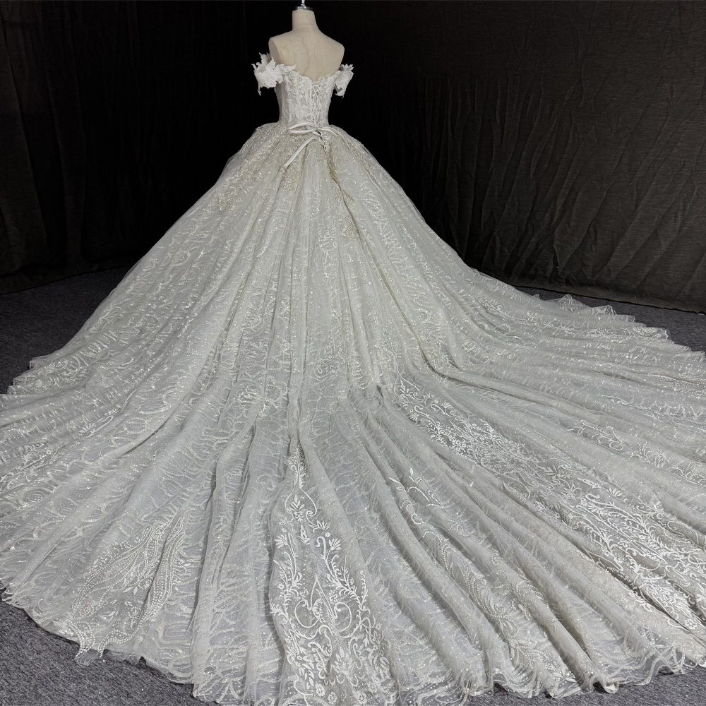 Customizable Bridal Dress Swee - Embroidery Organza ulasan dan harga