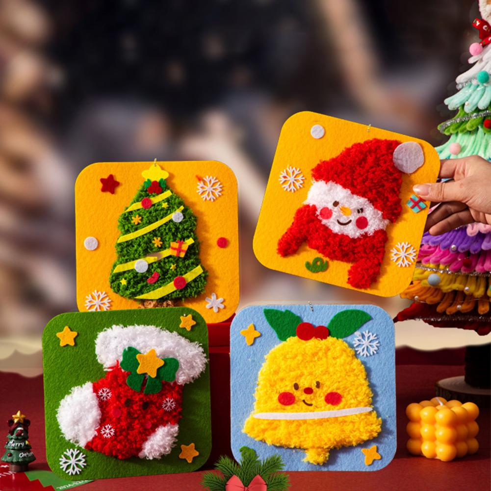 20cm DIY Christmas Embroidery  - Embroidery Xmas Stocking ulasan dan harga