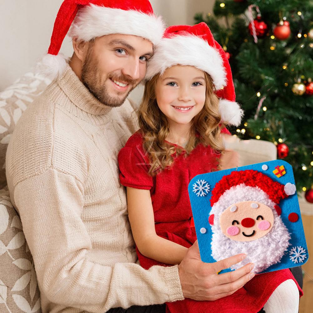 20cm DIY Christmas Embroidery  - Embroidery Xmas Stocking ulasan dan harga