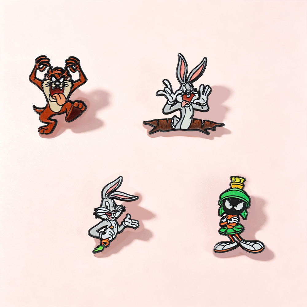 4pcs Cartoon Character Lapel P - Embroidery Rabbit ulasan dan harga