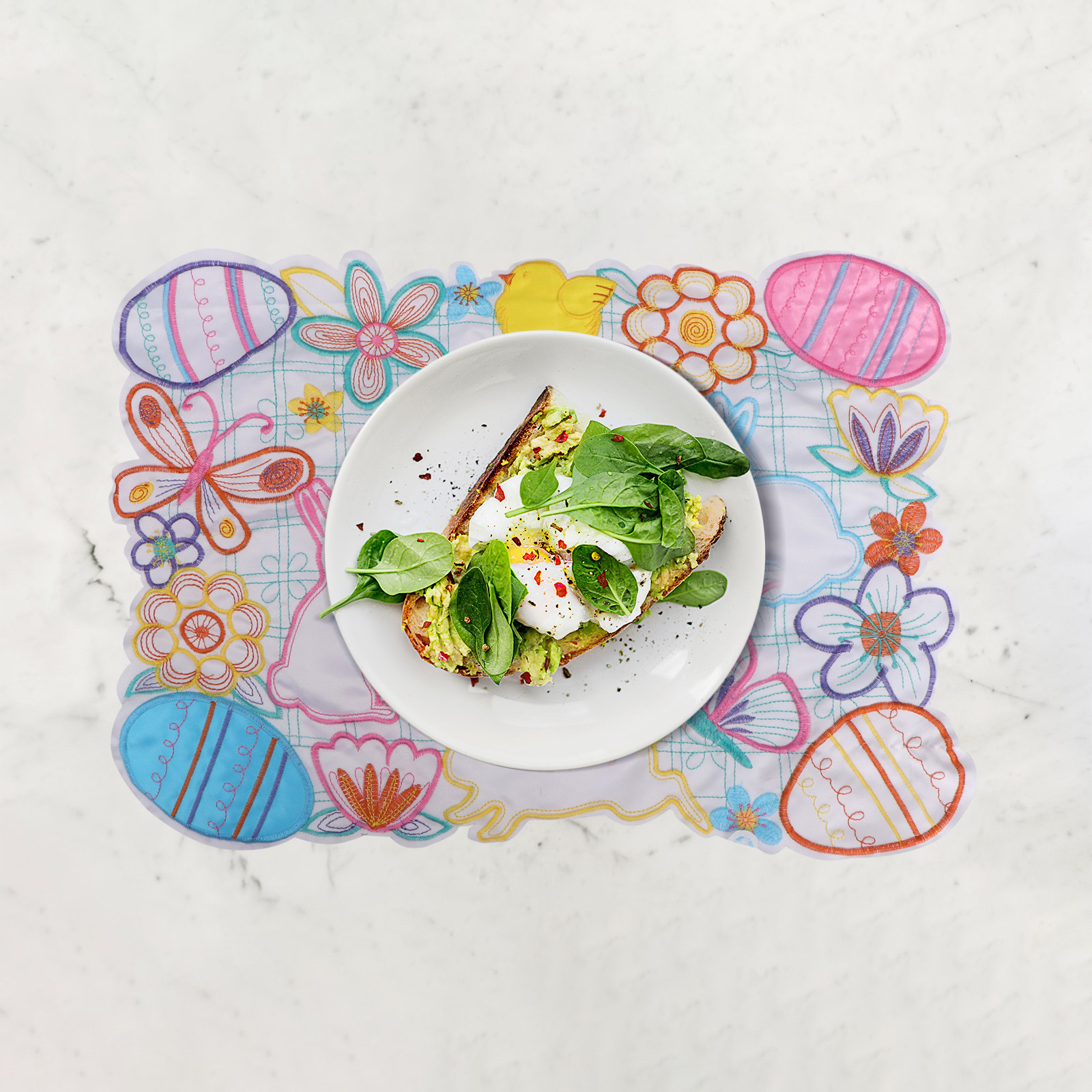 1Pcs Rabbit Easter Egg Placema - Embroidery Egg ulasan dan harga