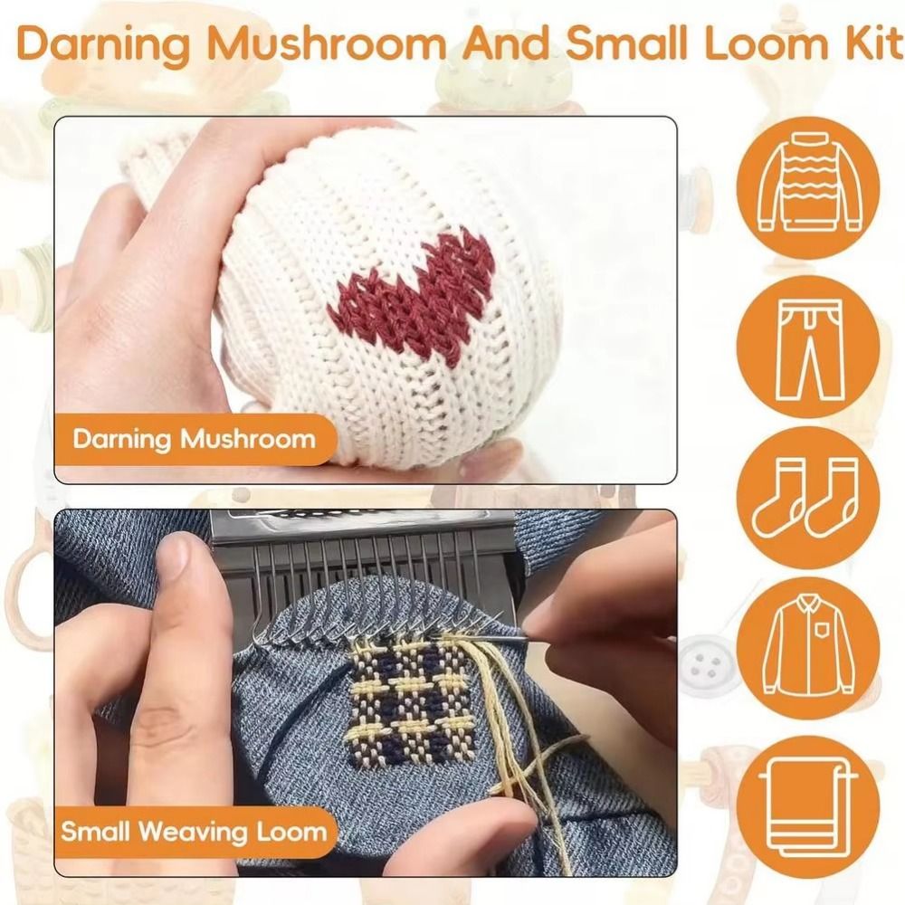 DIY Crafts Sock Darning Kit Eg - Embroidery Egg ulasan dan harga